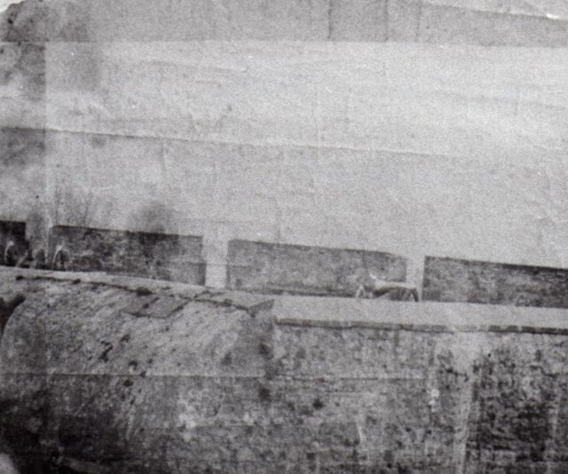 Fotografía de la parte superior del Cubo Imperial. 
Año 1862. (F. López Alén).