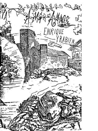 Hay un dibujo de finales del siglo XIX en el que se representa la peña en su posición original, conteniendo la lápida que estamos tratando. Posteriormente un corrimiento de piedras ha hecho que esté semi oculta, siendo su localización 