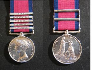 Medalla General por Servicios en el Ejército de Frederick Baumgarten.