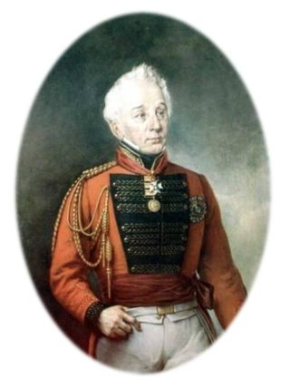 Retrato del General Robinson realizado por G.T. Berthon.