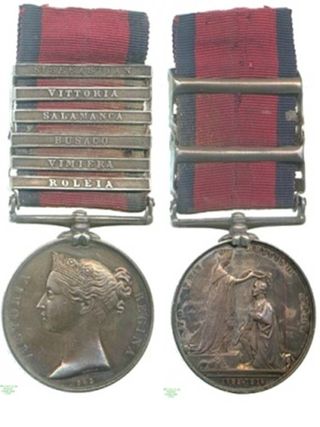 Medalla con seis claps del soldado Joseph Willer.