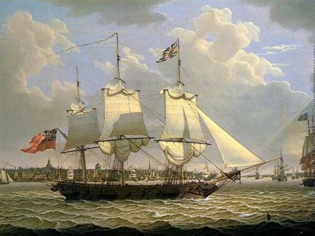 Típico transporte británico de principios del s. XIX.