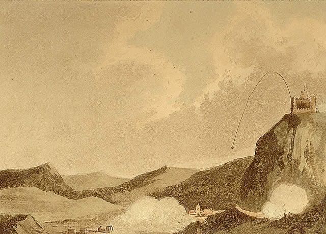 Título: 
Sitio de San Sebastián, julio de 1813
Nº de documento: 
867
Autor: 
Heath, W. 
Imprenta: 
Printed for Js. Jenkins by L. Harrison & J.C. Leigh, London
Libro/ Álbum / Doc. Archivo:
Martial achievements of Great Britain and her allies from 1799 to 1815
Fecha Soporte: 
1815
Fecha Tema: 
1813
Descripción física:
1 grabado de 16 x 22 cm en h. de 27 x 35 cm ; col
Notas:
Páginas numeradas manualmente. Incluye sello de la biblioteca. Anotación sobre la fecha de impresión: Publicado en Londres el 1 de abril de 1815. Coloreado en aguatintas por T. Sutherland.
Materias:
Arte y Arquitectura-Edificios militares-Fuertes 
Historia-Guerras-Guerra de la Independencia (1808-1814)
Oficios-Militares 
Topónimo:
Donostia-S.Sebastian - Gipuzkoa 
Signatura: 
KM : 094 MAR - PAG. 77
Localización: 
Koldo Mitxelena Kulturunea 
