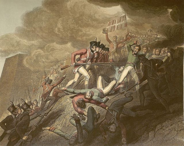 Título: 
San Sebastián
Nº de documento: 
864
Autor: 
Westall R.A., R. 
Grabador: 
Fielding, T. 
Imprenta: 
Printed for Rodwell and Martin, London 
Libro/ Álbum / Doc. Archivo:
Victories of the Duke of Wellington 
Fecha Soporte: 
1819
Fecha Tema: 
1813
Descripción física:
1 grabado de 22 x 27 cm en h. de 24 x 31 cm ; col
Notas:
Aguatintas coloreadas a mano. Primera edición, con una carta en francés firmada por Wellington. Anotación sobre la fecha de impresión: Publicado en Londres el 1 de agosto de 1819.
Materias:
Ciencia y Tecnología-Armas
Historia-Guerras-Guerra de la Independencia (1808-1814)
Oficios-Militares 
Topónimo:
Donostia-S.Sebastian - Gipuzkoa 
Signatura: 
KM : 094 WES VIC - PAG. 36 - PAG. 37
Localización: 
Koldo Mitxelena Kulturunea 
