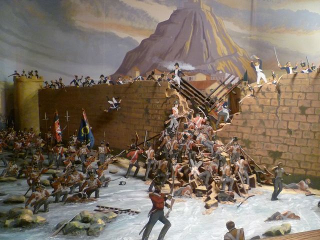 Diorama expuesto en el Royal Scots Regimental Museum, Edinburgh Castle