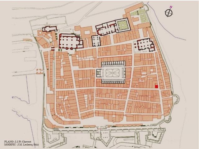 En el plano de Ugartemendia aparece una casa a nombre de Ygnacio Gorostidi en el nº 221 de la calle San Juan.