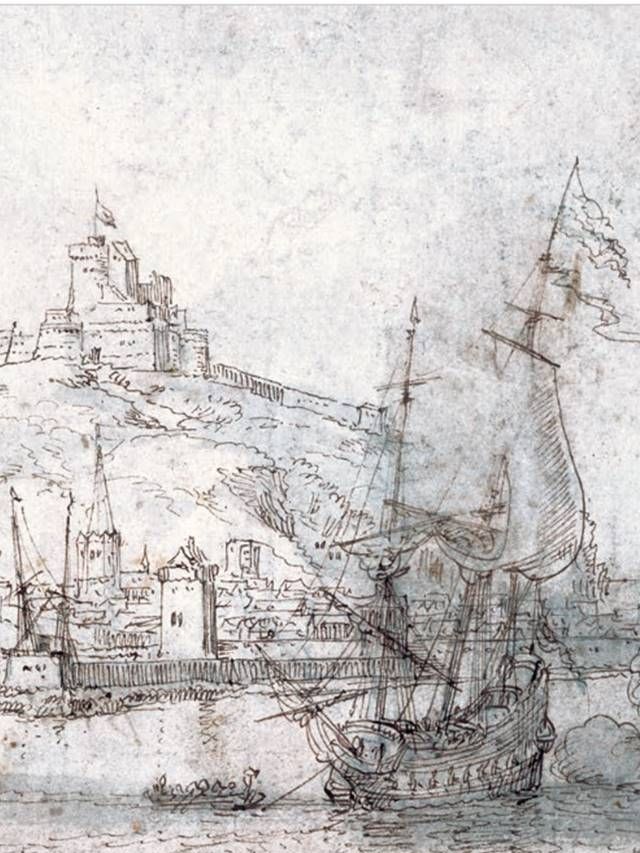 Bonaventura Peeters,  Vista del puerto de San Sebastián